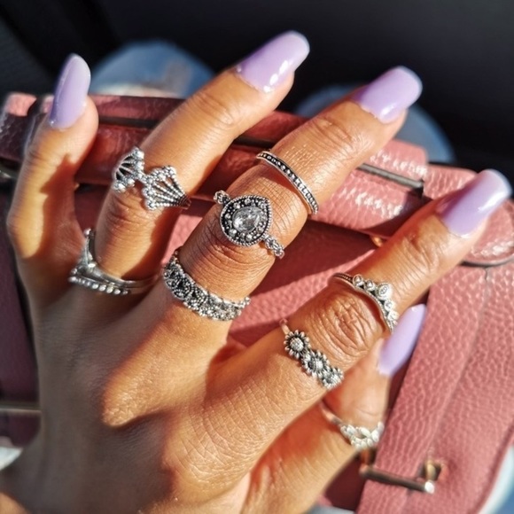 15pcs/Set Trendy Boho Rings - Picture 6 of 8